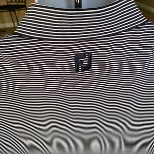 *FootJoy FJ* moisture wicking striped golf polo shirt - mens L - Like New